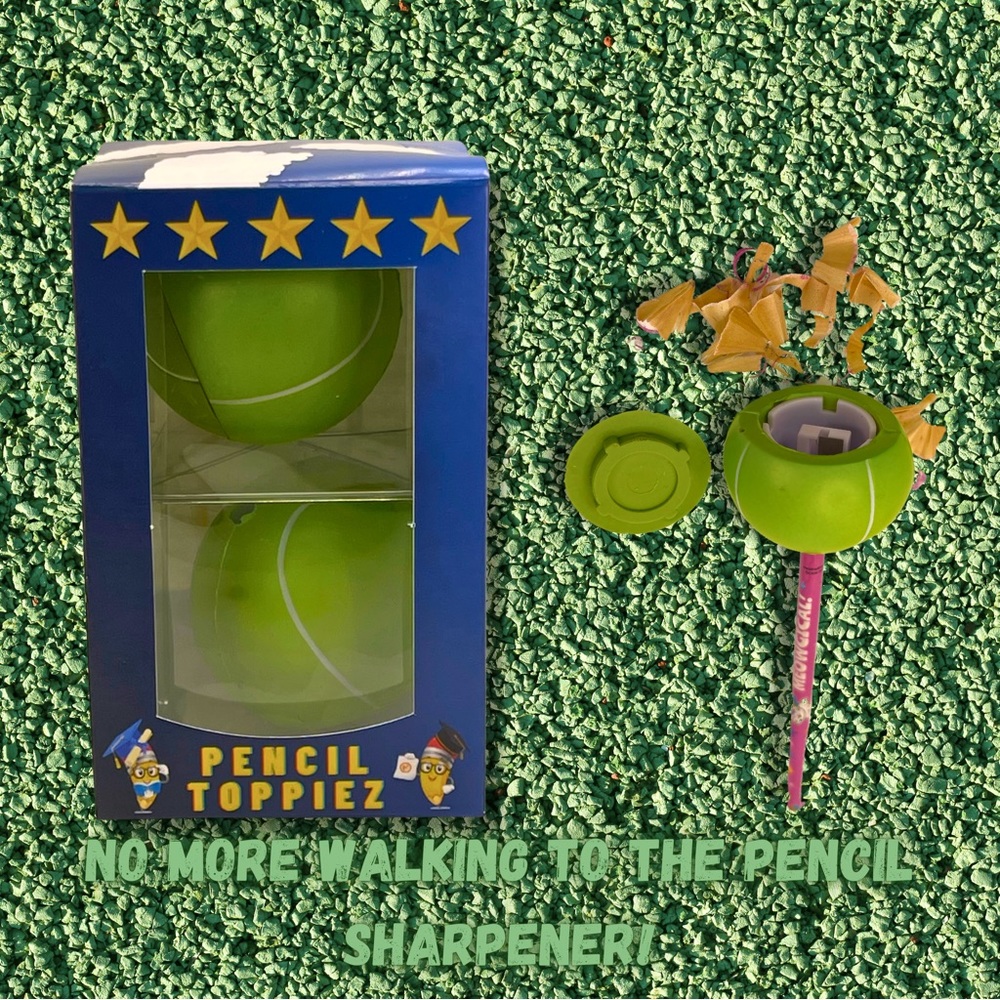 Pencil Toppiez! Premium Tennis ball Multipurpose Pencil Topper (pack of 2)